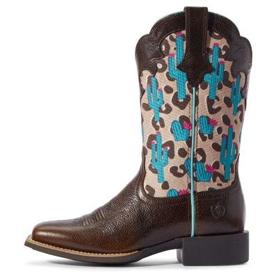 Ariat Western: Round Up Willow Botas Western Mujer - Chocolate (GEXIM3914)